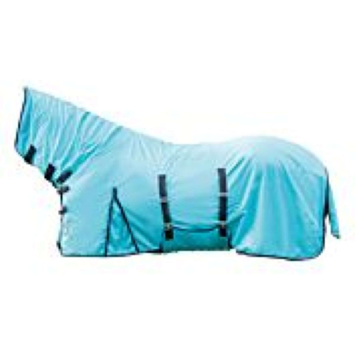 HKM Fly Rug Aqua with a Hood Lemon