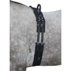 HKM Lunging Girth Canvas Whiteh Double Handgriff Black