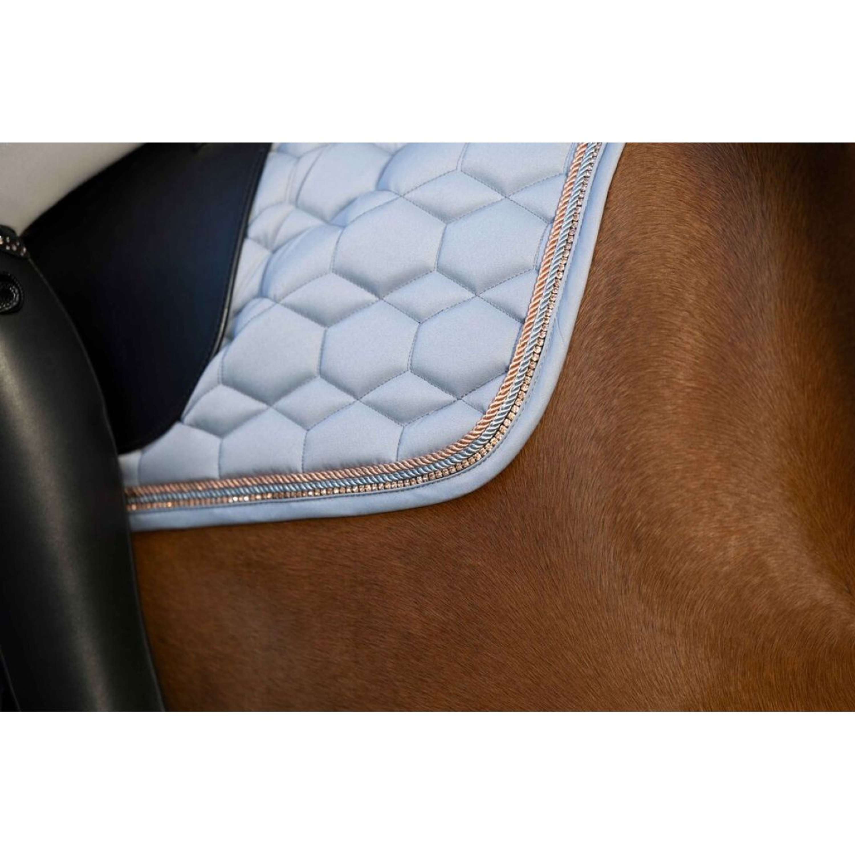 HKM Saddlepad Rosegold Glamour Dressage Rose Gold