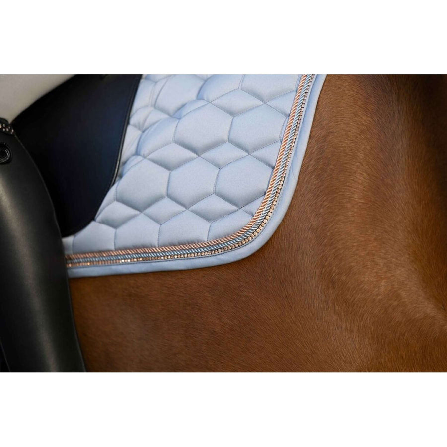 HKM Saddlepad Rosegold Glamour Dressage Rose Gold