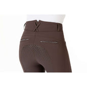 HKM Breeches Monaco Crystal Silicon Seat Darkbrown