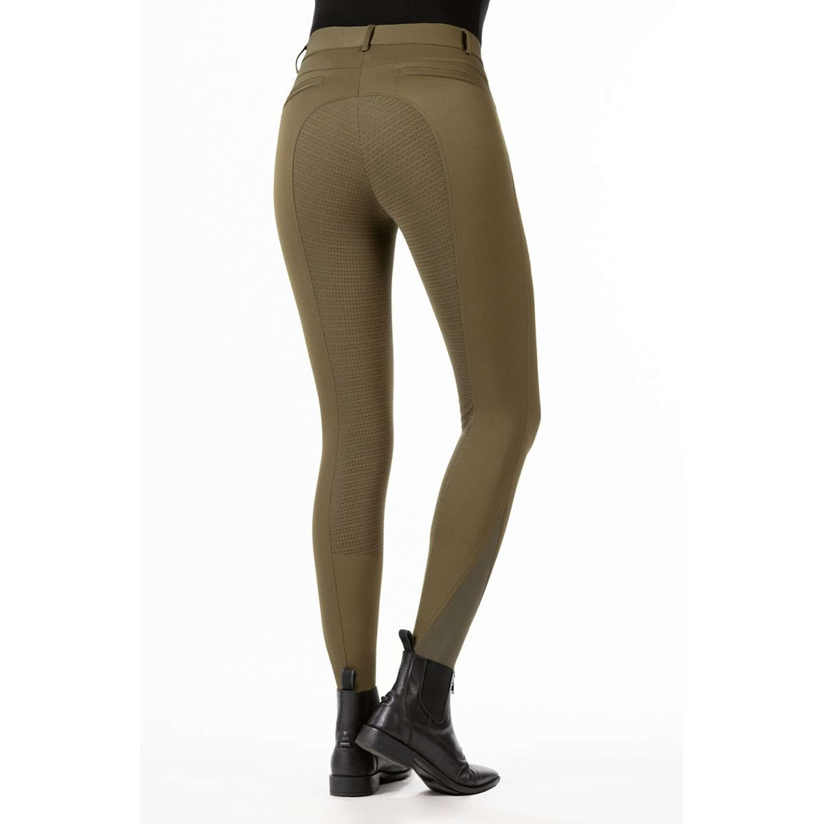 HKM Breeches Buenos Aires Silicon Seat Olive Green