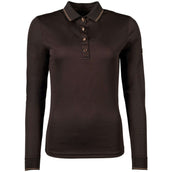 HKM Poloshirt Rosegold Glamour Longsleeve Brown/Rosegold