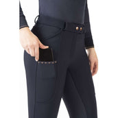 HKM Breeches Rosegold Glamour Winter Full Grip Black/Rosegold