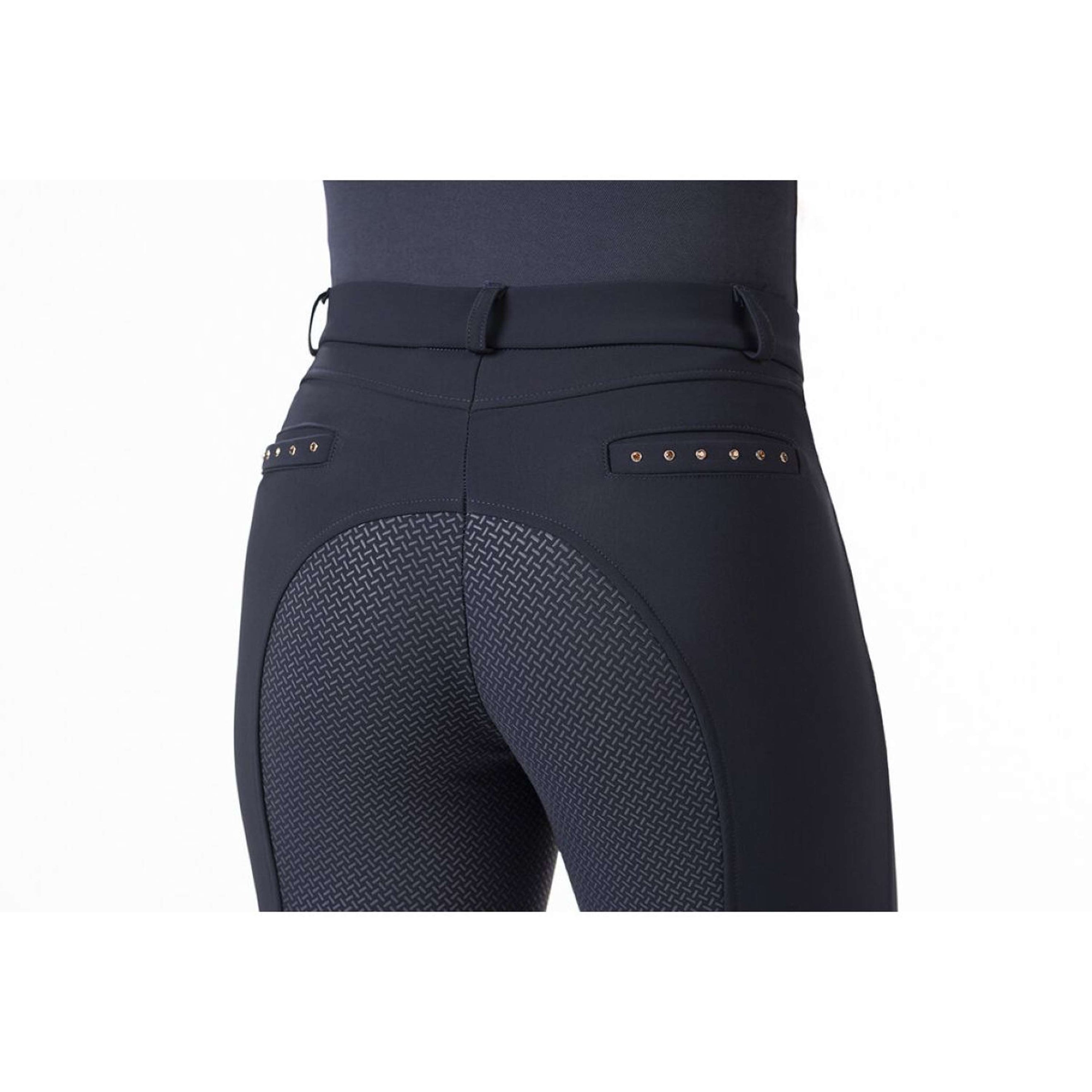 HKM Breeches Rosegold Glamour Winter Full Grip Darkblue/RoseGold