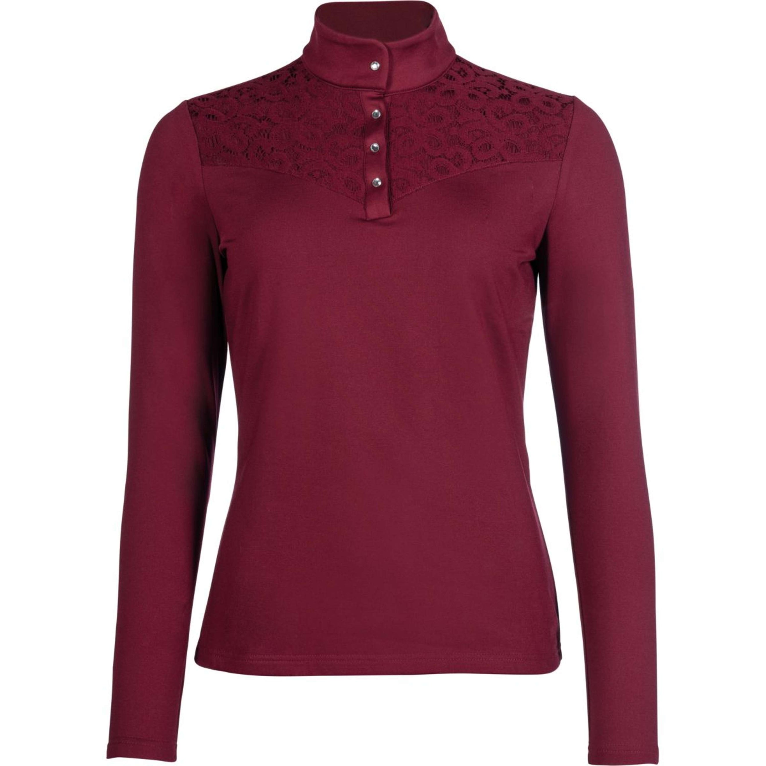 HKM Functional Shirt Berry Lace WineRed