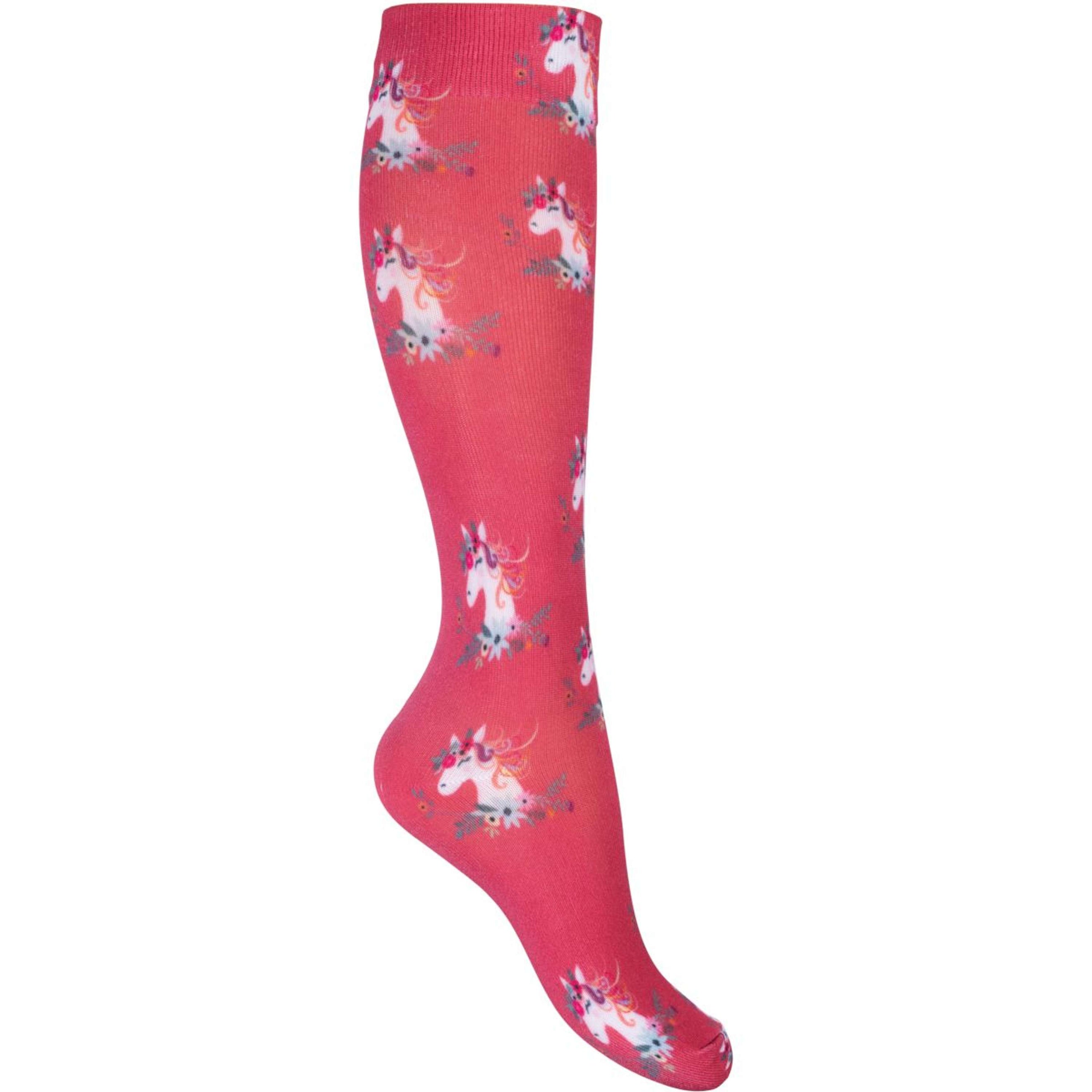 HKM Riding Socks Wonderland Raspberry