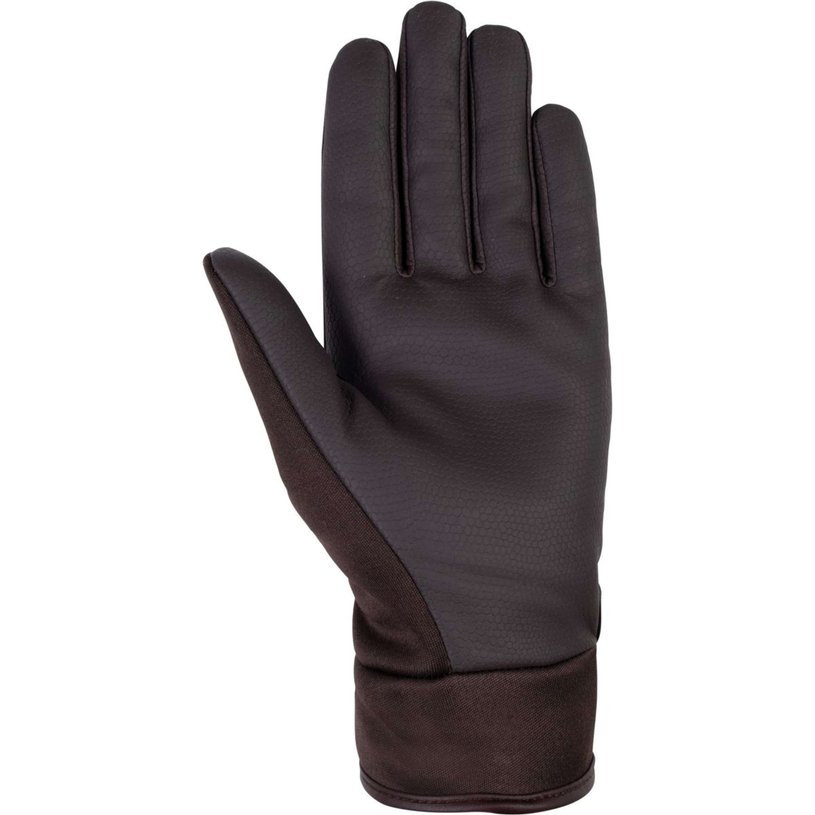 HKM Riding Gloves Basil Softshell Darkbrown