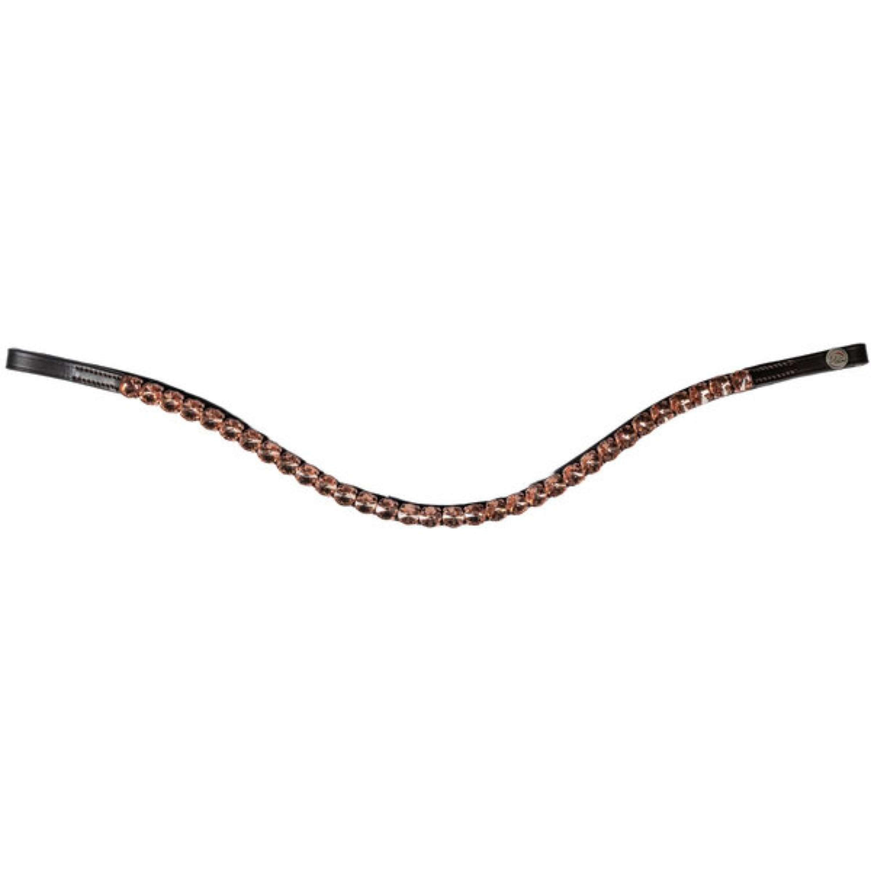 HKM Browband Rosegold Glamour Brown/Rosegold