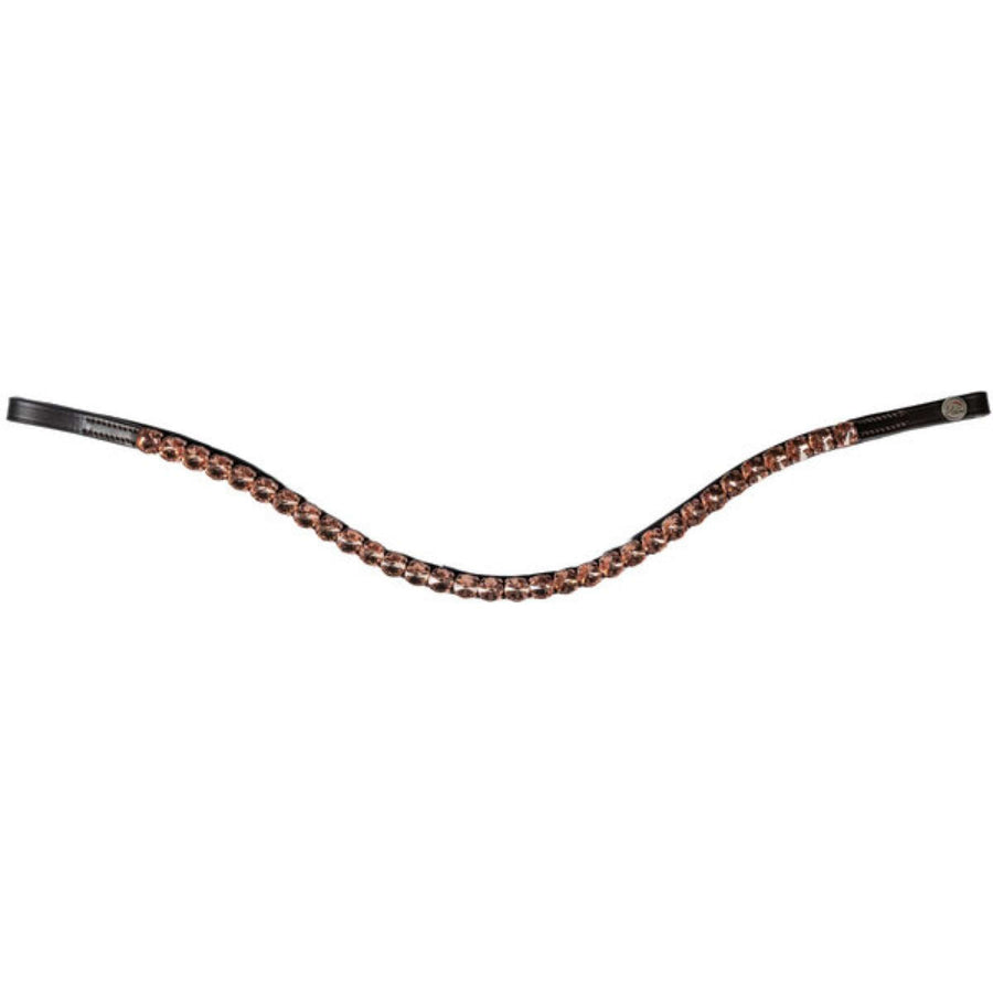 HKM Browband Rosegold Glamour Brown/Rosegold