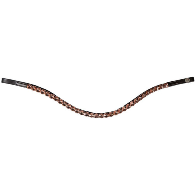 HKM Browband Rosegold Glamour Brown/Rosegold