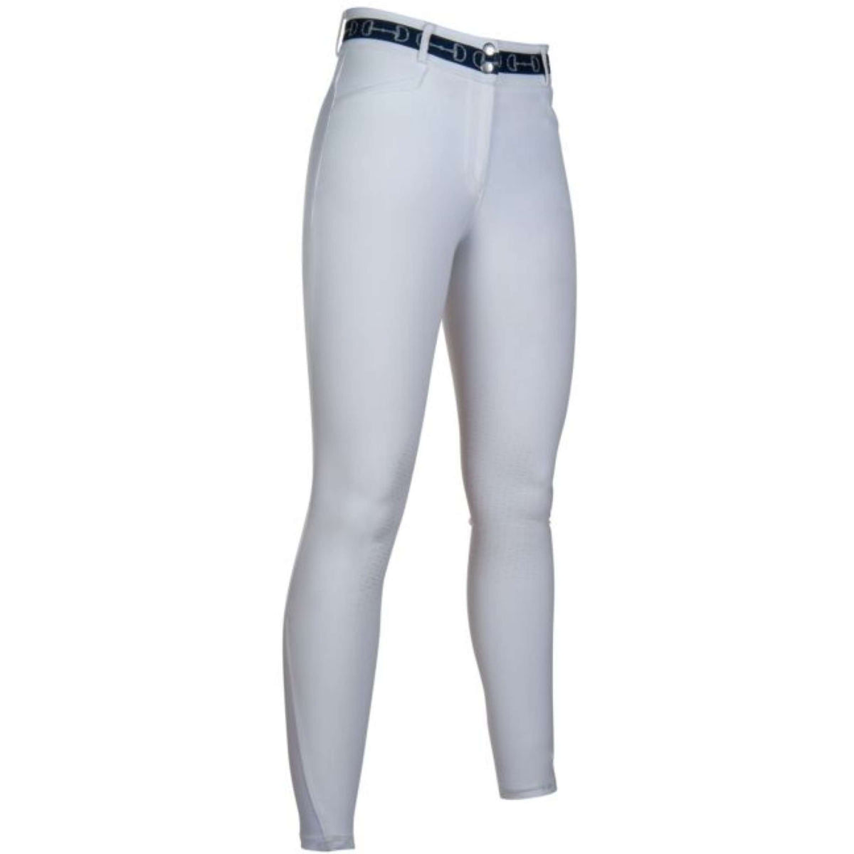 HKM Breeches Monaco Silicon Knee Grip White