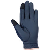 HKM Riding Gloves Rosegold Glamour Darkblue