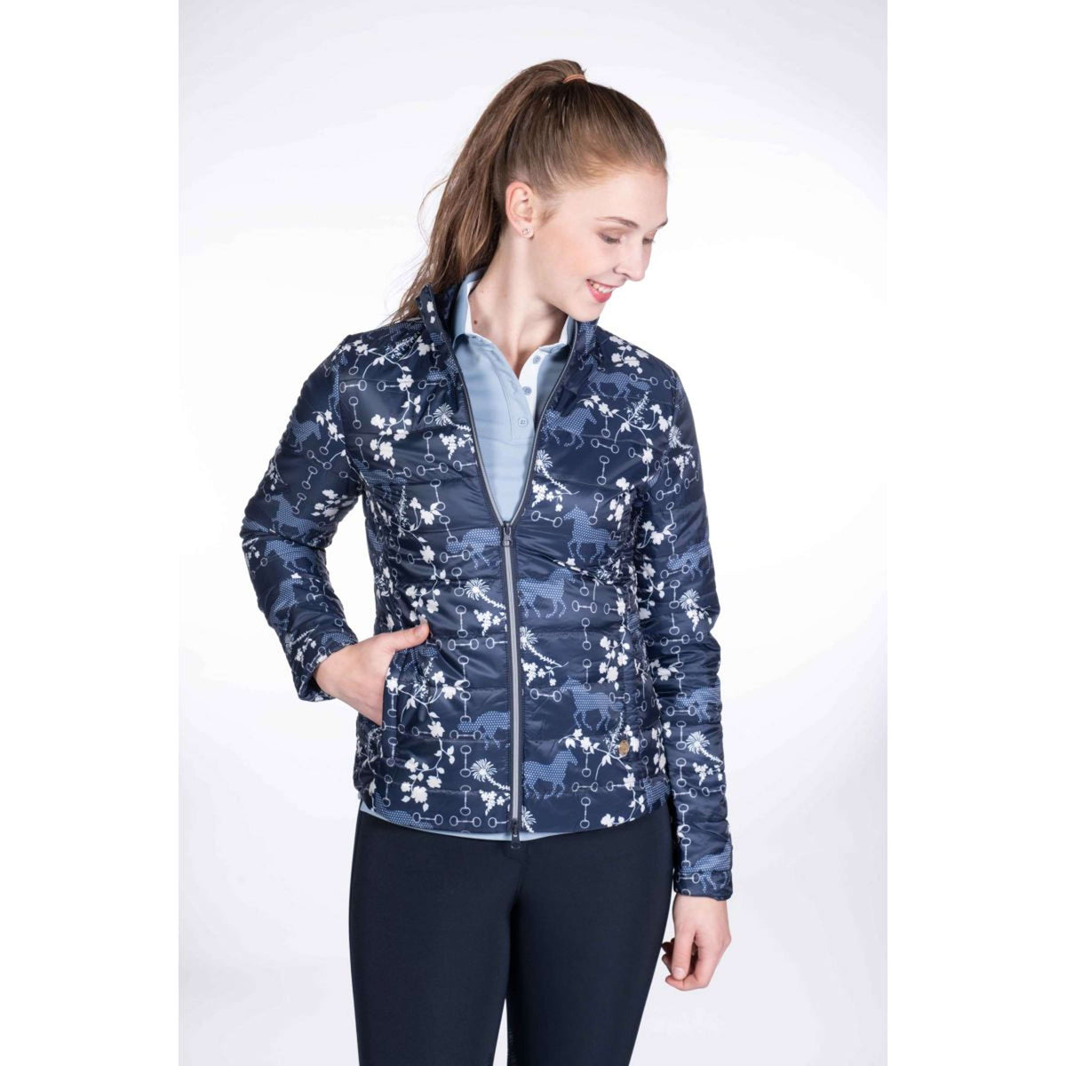 HKM Jacket Bloomsbury Dark Blue/White