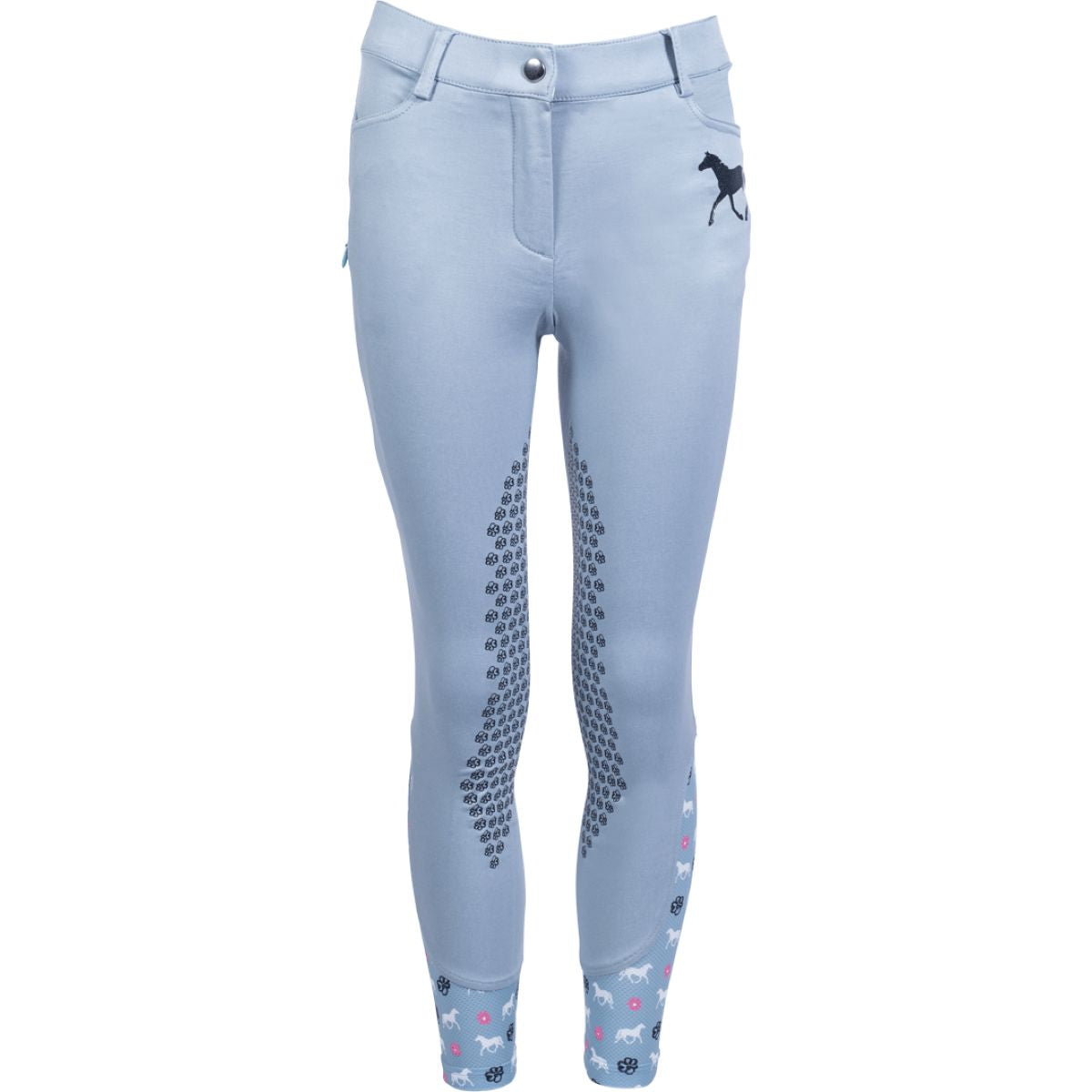 HKM Breeches Bria Half Grip Smoke Blue