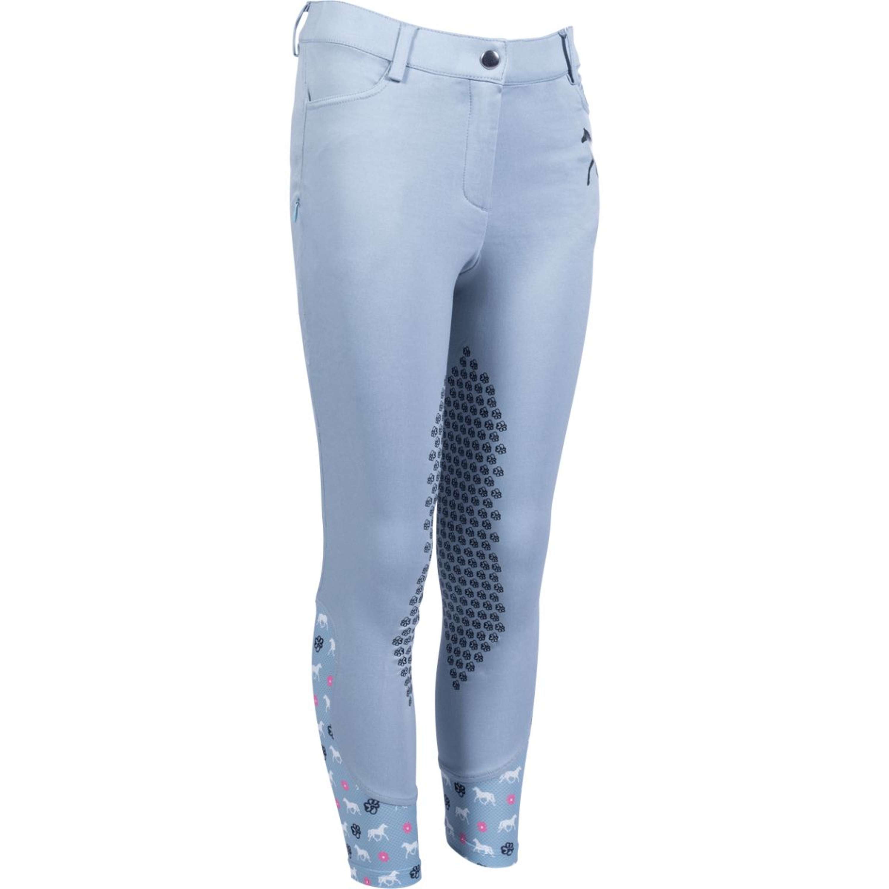 HKM Breeches Bria Half Grip Smoke Blue