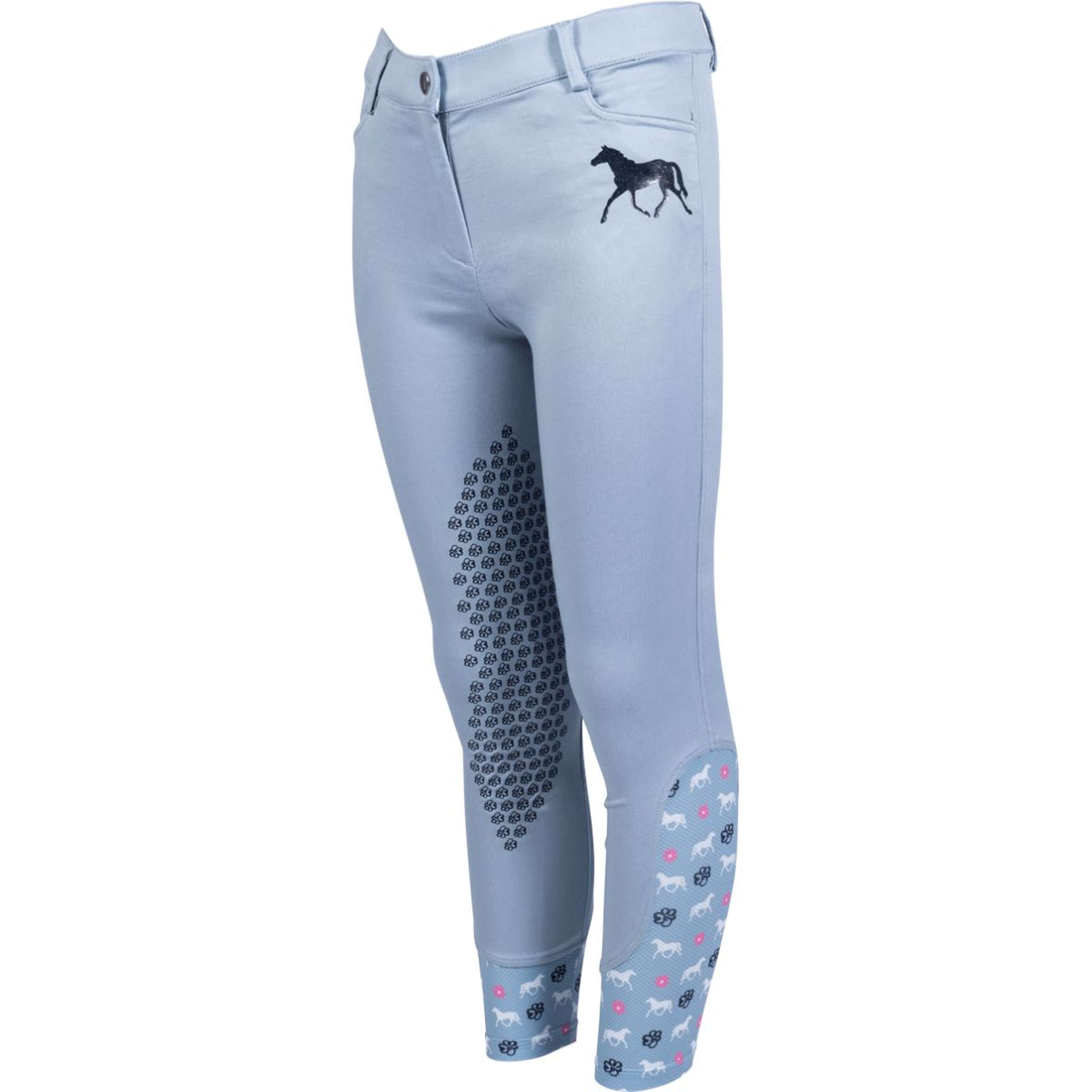 HKM Breeches Bria Half Grip Smoke Blue