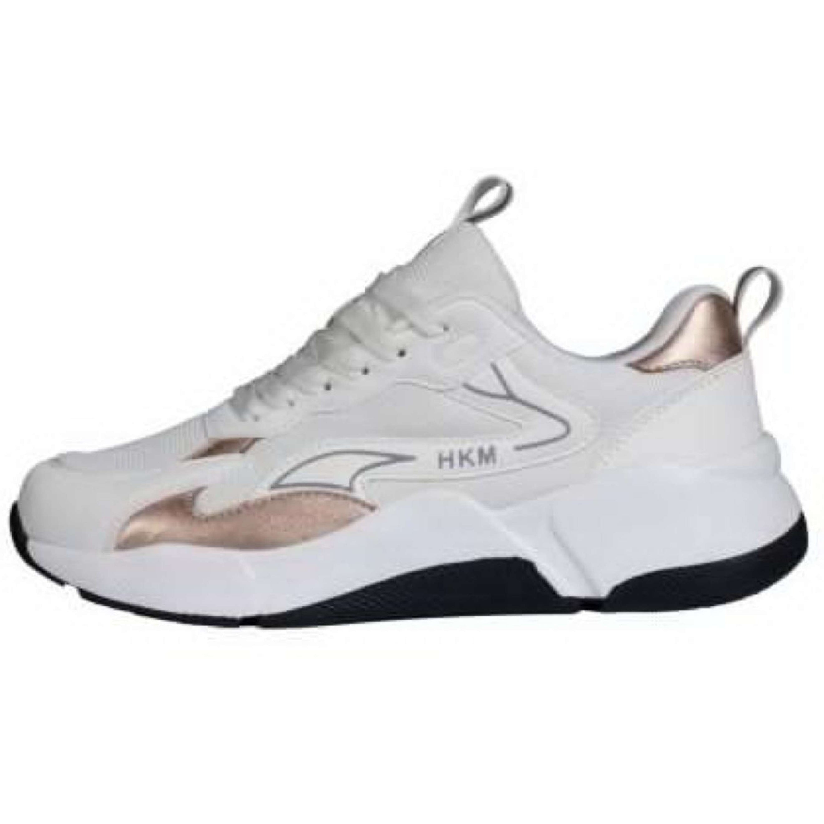 HKM Shoes Rosegold Glamour White