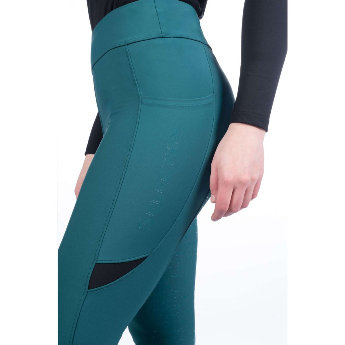 HKM Riding Legging Port Royal Full Grip Petrol