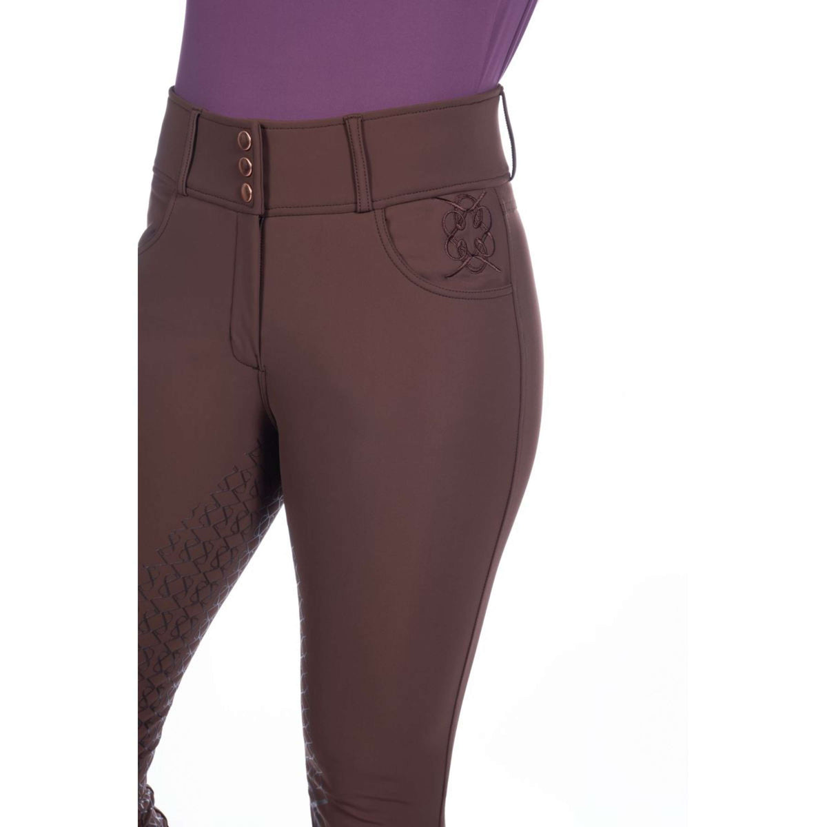 HKM Breeches Arctic Bay Silicone Full Seat Darkbrown