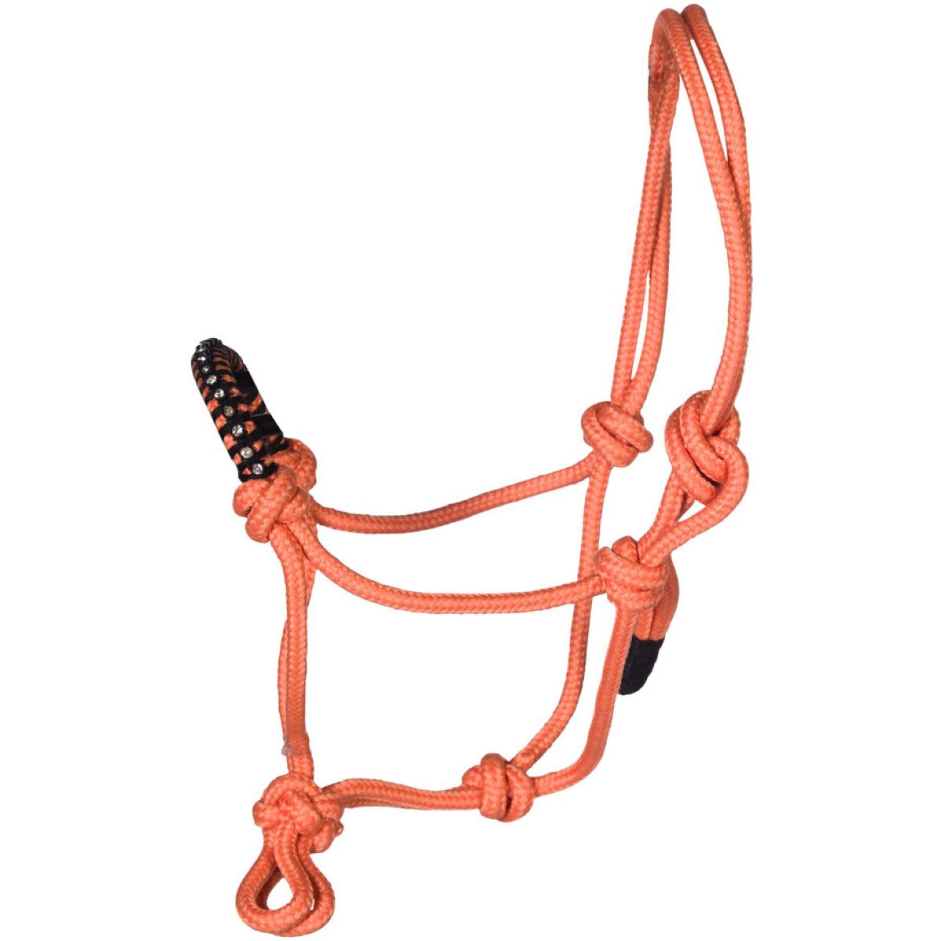 HKM Hobby Horsing Rope Halter Orange