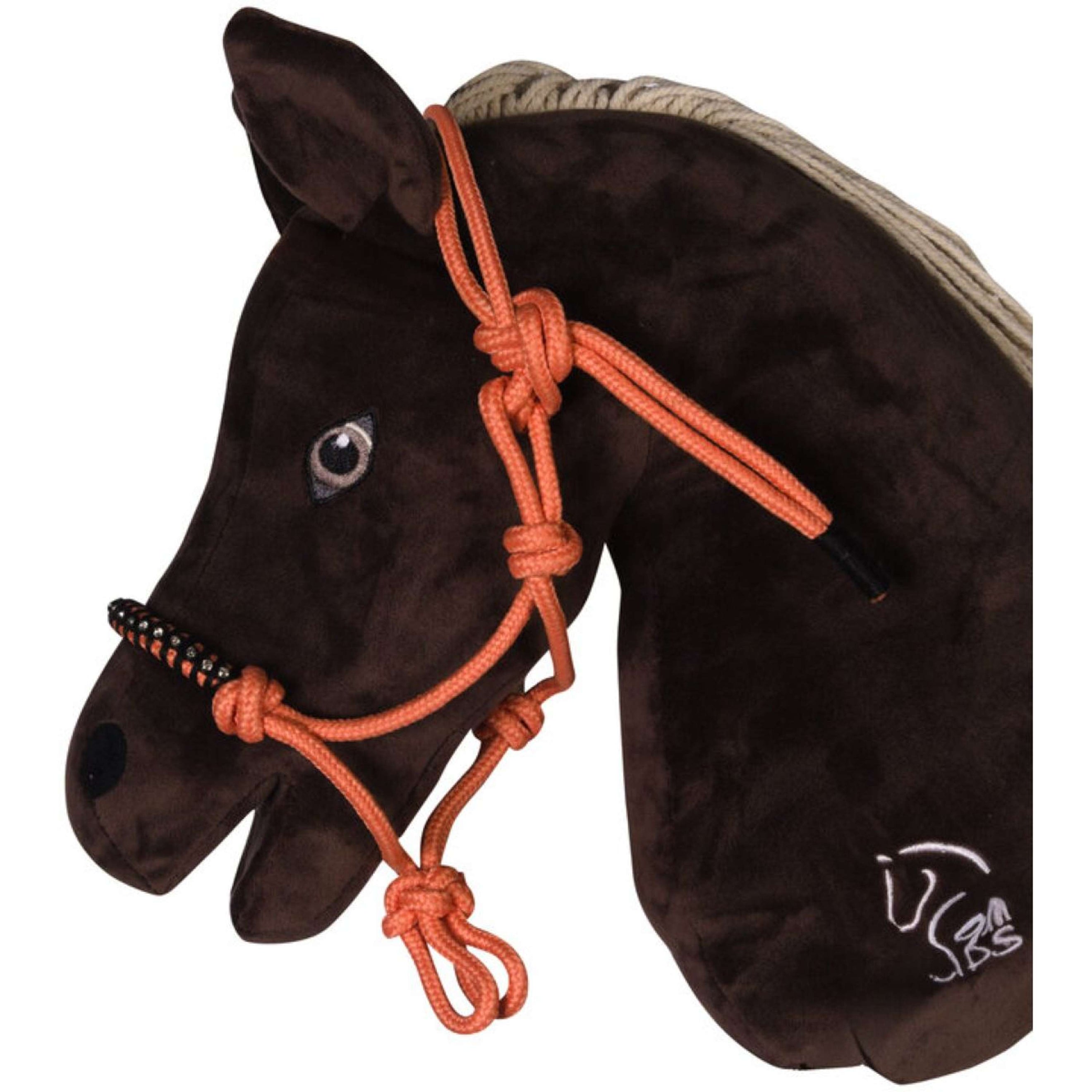 HKM Rope Halter Hobby Horsing Orange