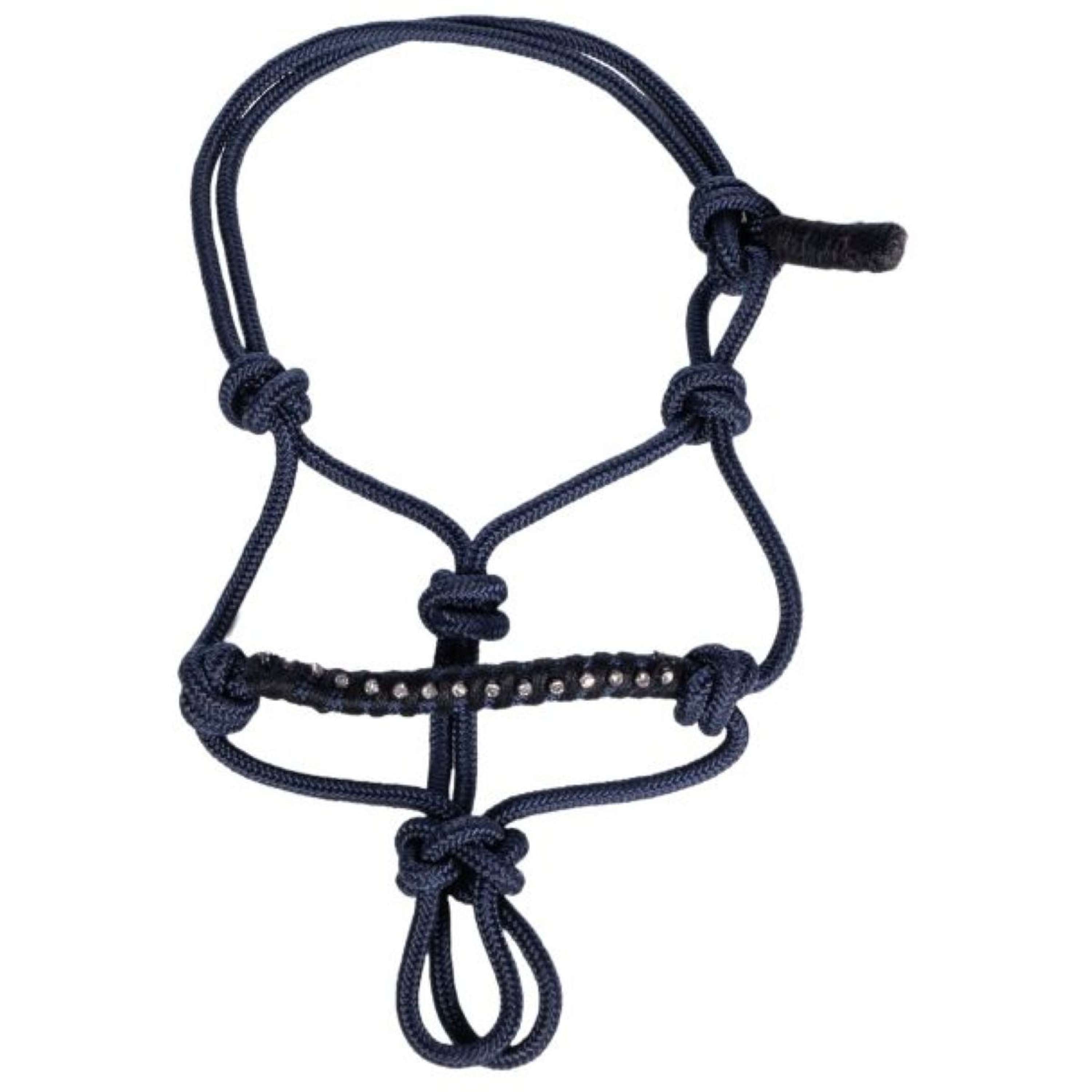 HKM Hobby Horsing Rope Halter Darkblue
