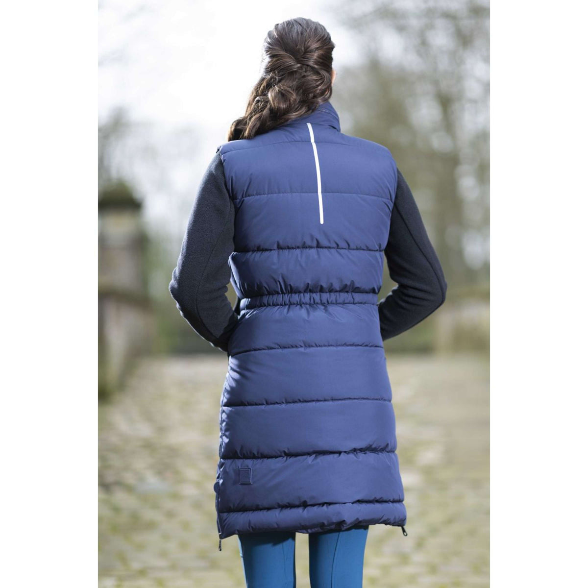 HKM Long Bodywarmer Misty Darkblue