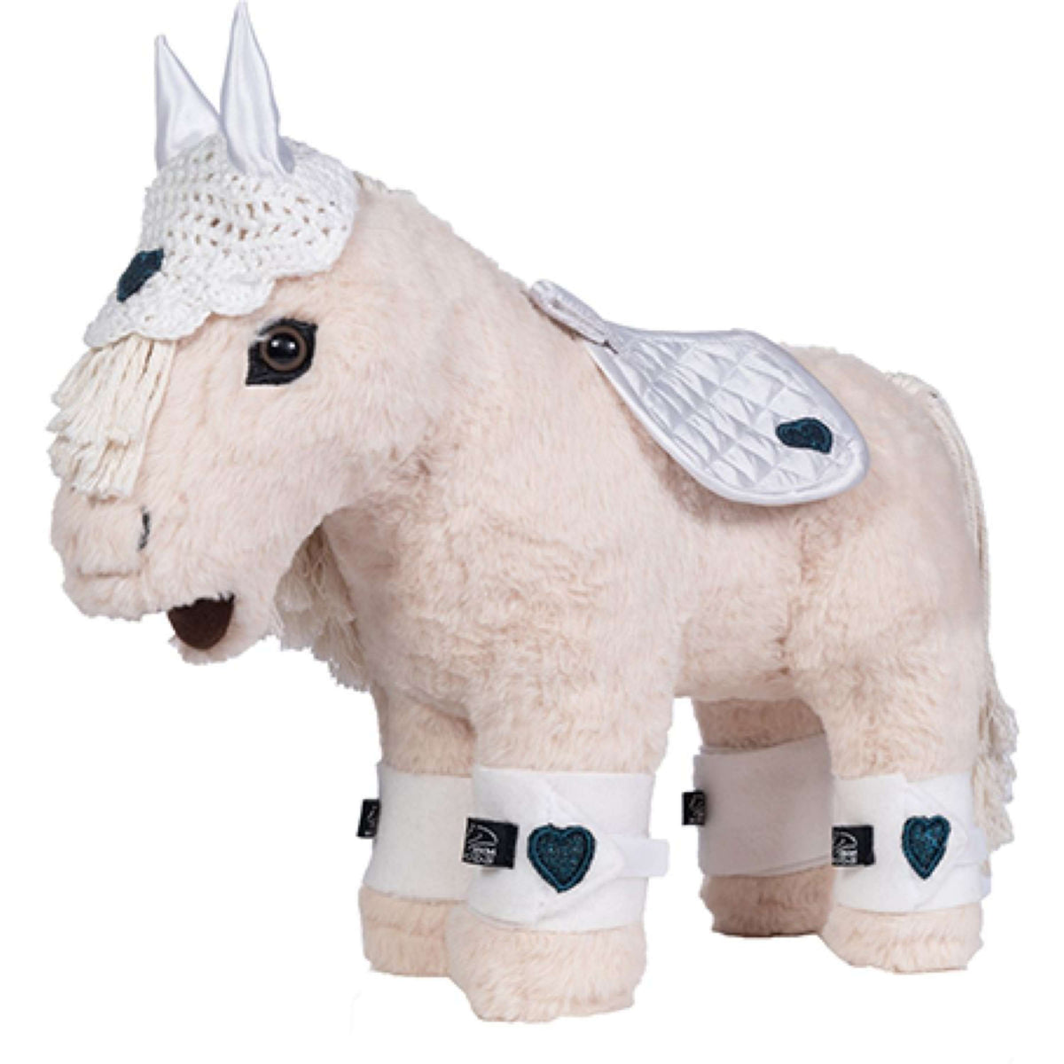 HKM Cuddle Pony Competition set White/Dark blue