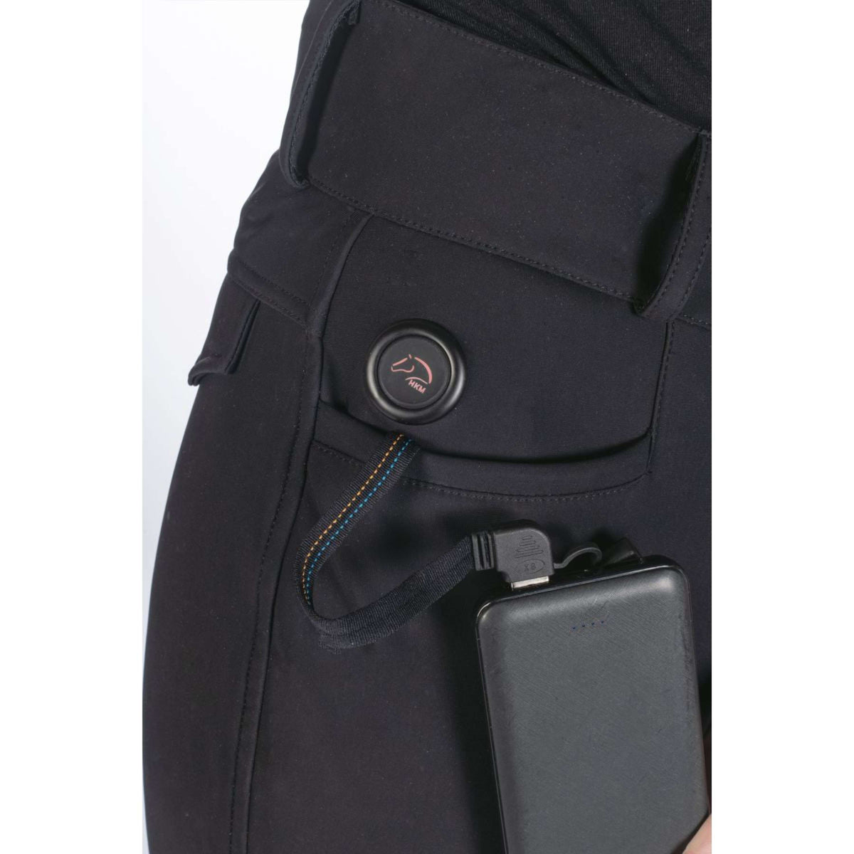 HKM Breeches Keep Warm Full Grip Black