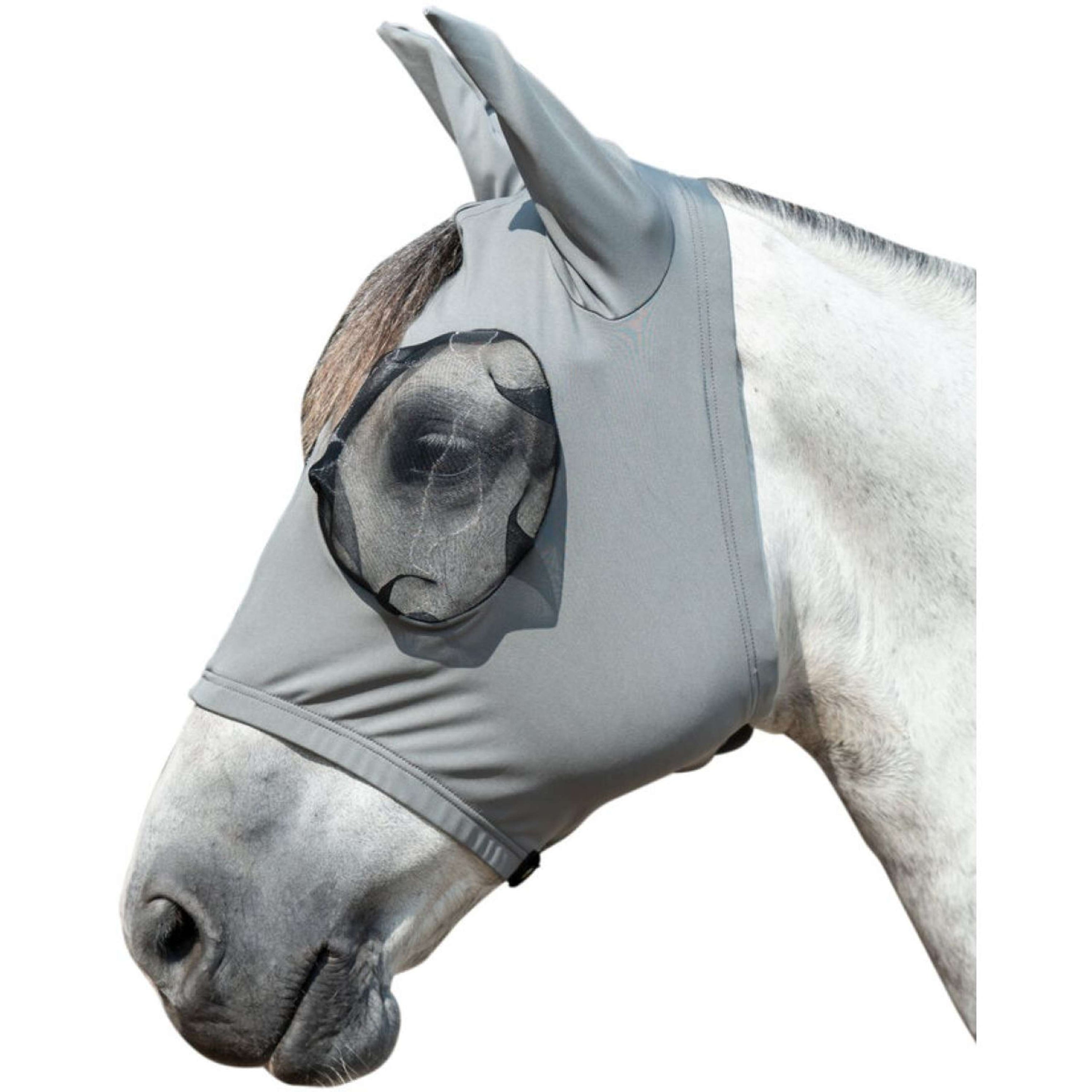 HKM Fly Mask Elastic muddy gray