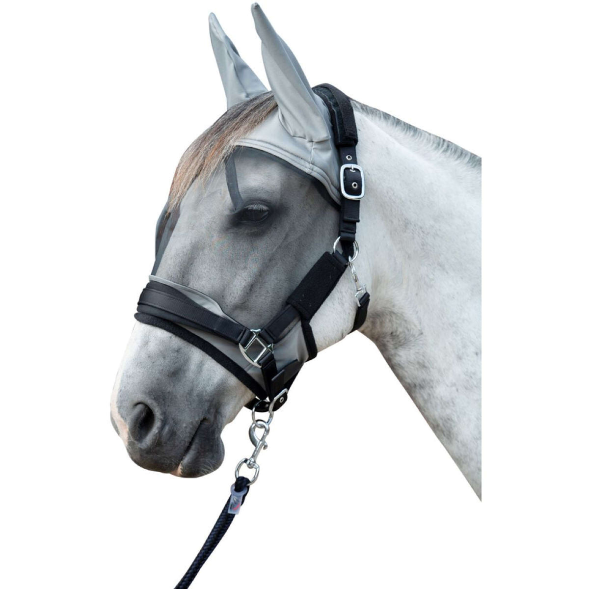 HKM Fly Mask Premium muddy gray