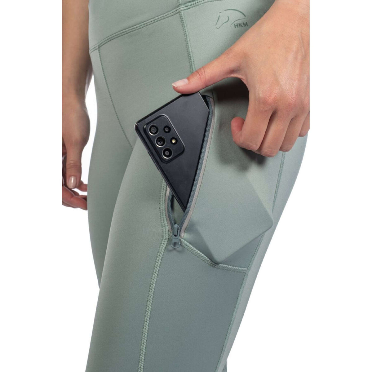 HKM Riding Legging Harbour Island Full Grip Sage