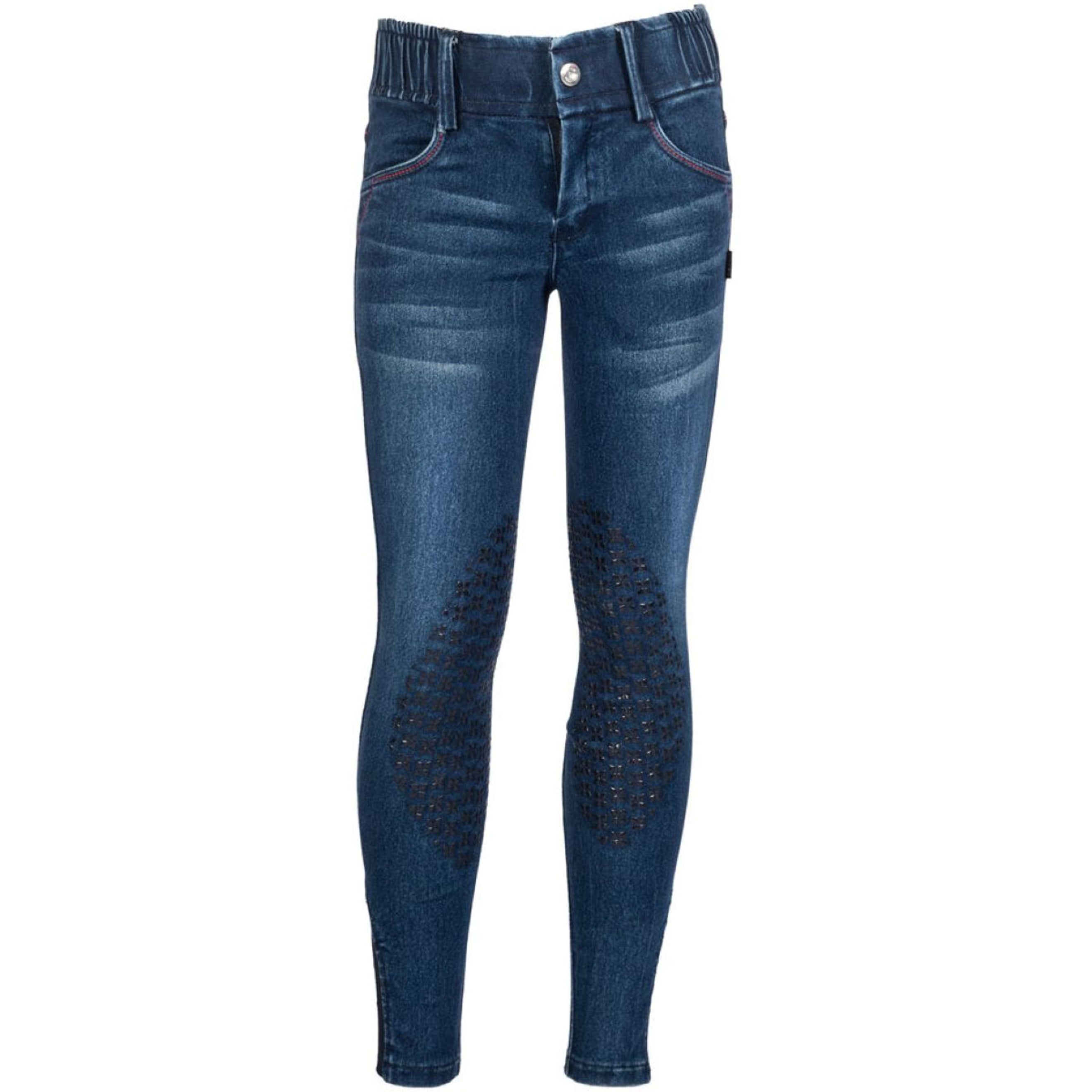 HKM Breeches Aymee Denim Knee Grip Dark blue