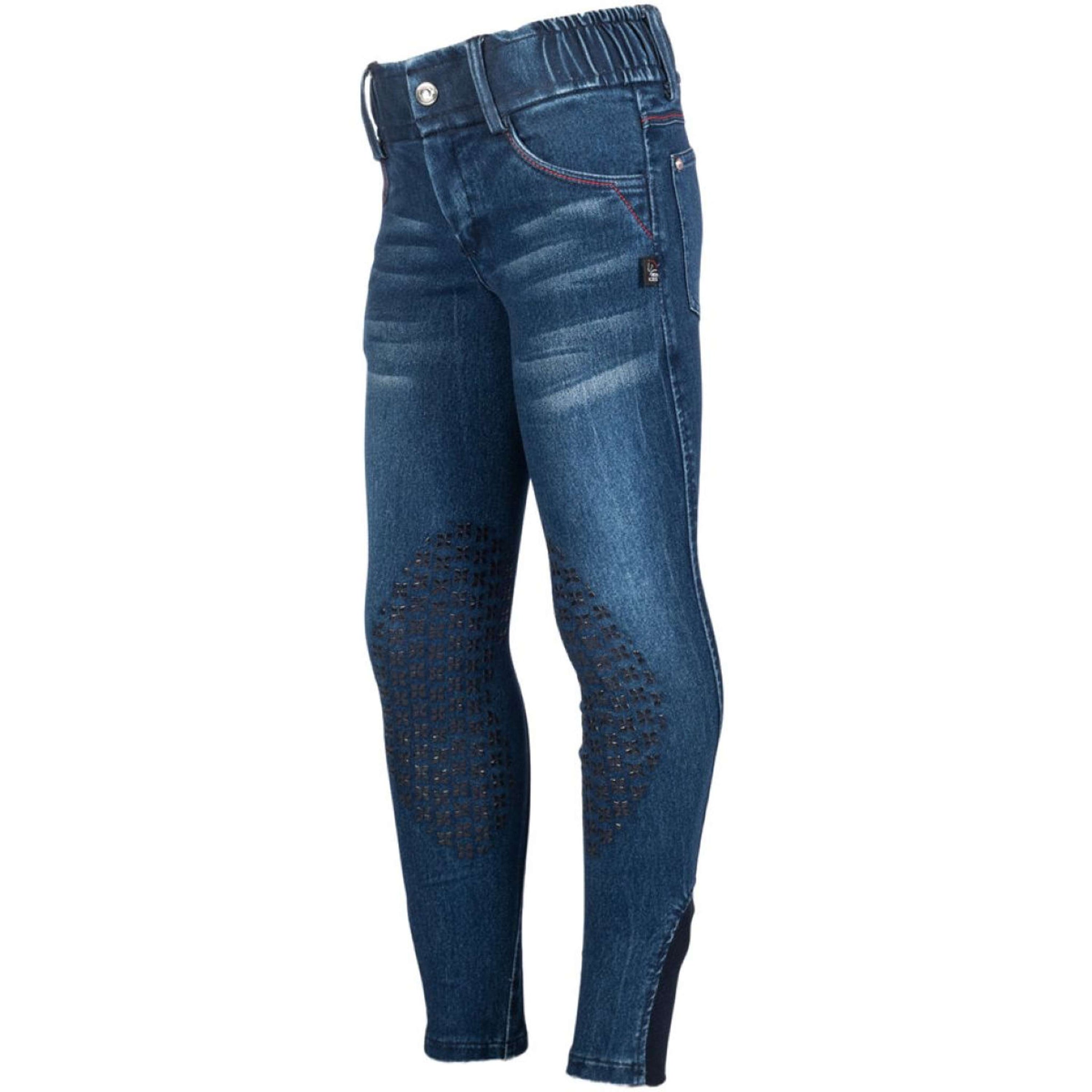 HKM Breeches Aymee Denim Knee Grip Dark blue