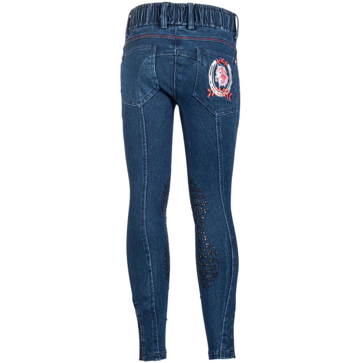 HKM Breeches Aymee Denim Knee Grip Darkblue