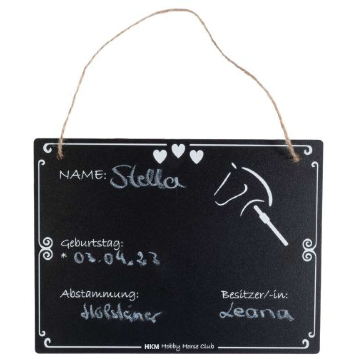 HKM Stable Board Hobby Horsing Black