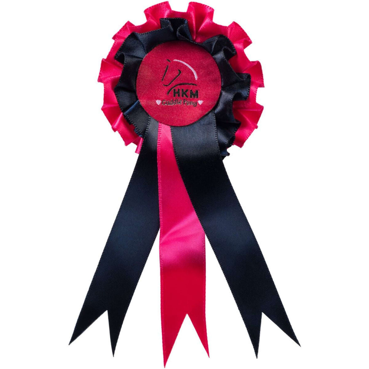 HKM Rosette Cuddle Pony Dark blue/Pink