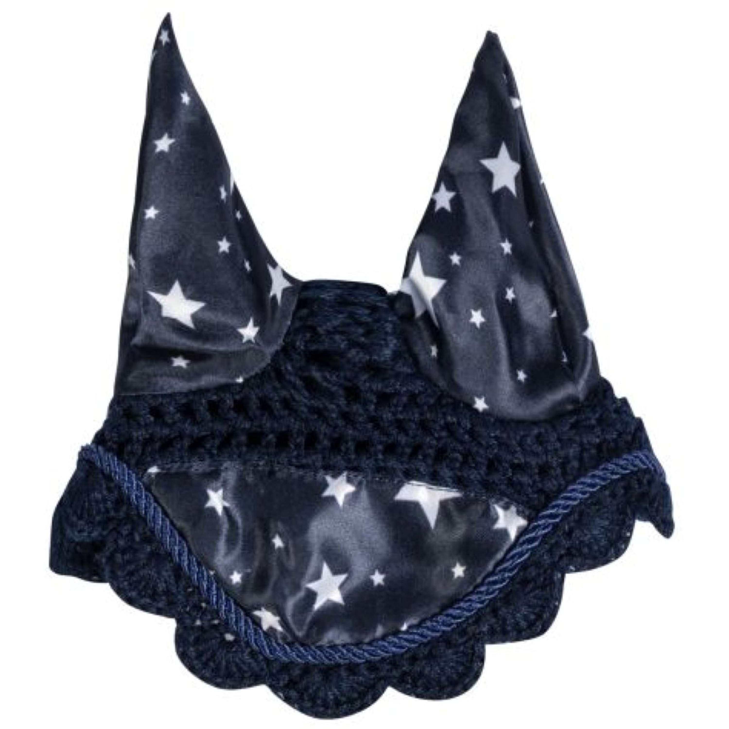 HKM Hobby Horsing Ear Bonnet Print Navy