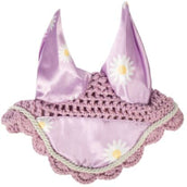 HKM Ear Bonnet Hobby Horsing Print Daisy Purple