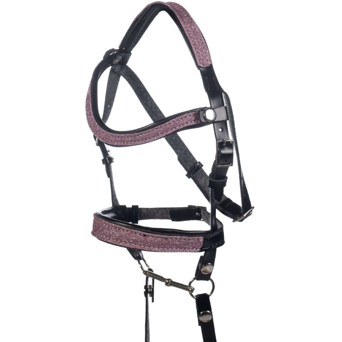 HKM Bridle Hobby Horsing Glitter Pink/Black