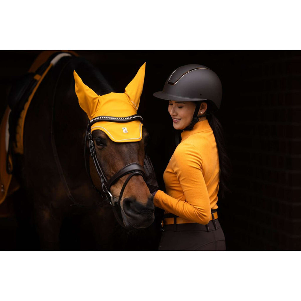 HKM Ear Bonnet Livignio Lauria Garelli Soft mustard