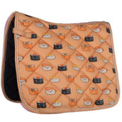 HKM Saddlepad Naples Dressage Orange/Grey