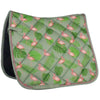 HKM Saddlepad Naples Dressage Green/Pink