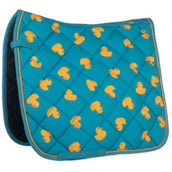 HKM Saddlepad Naples Dressage Blue/Yellow