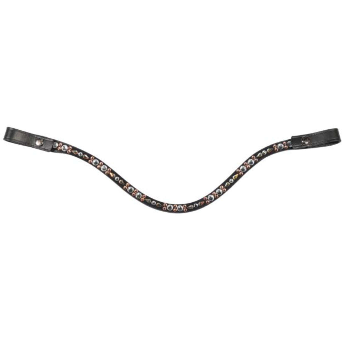 HKM Browband Sparkle White/Rosegold