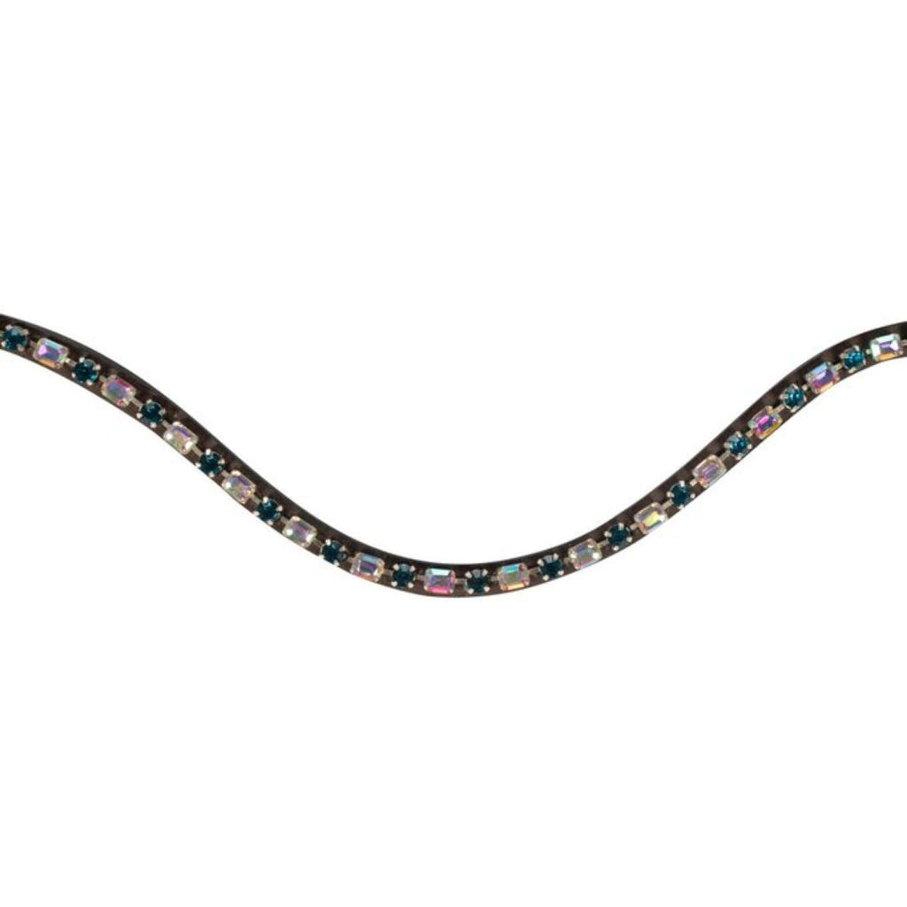 HKM Browband Amazing Petrol/Brown