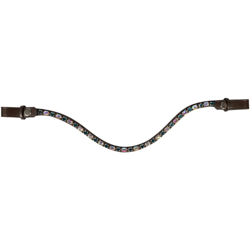 HKM Browband Amazing Petrol/Brown