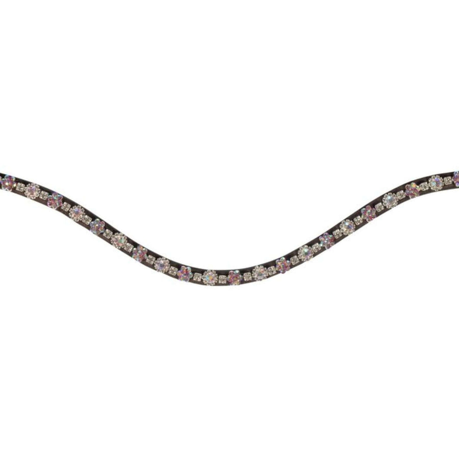 HKM Browband Daisy Brown/Dark Pink
