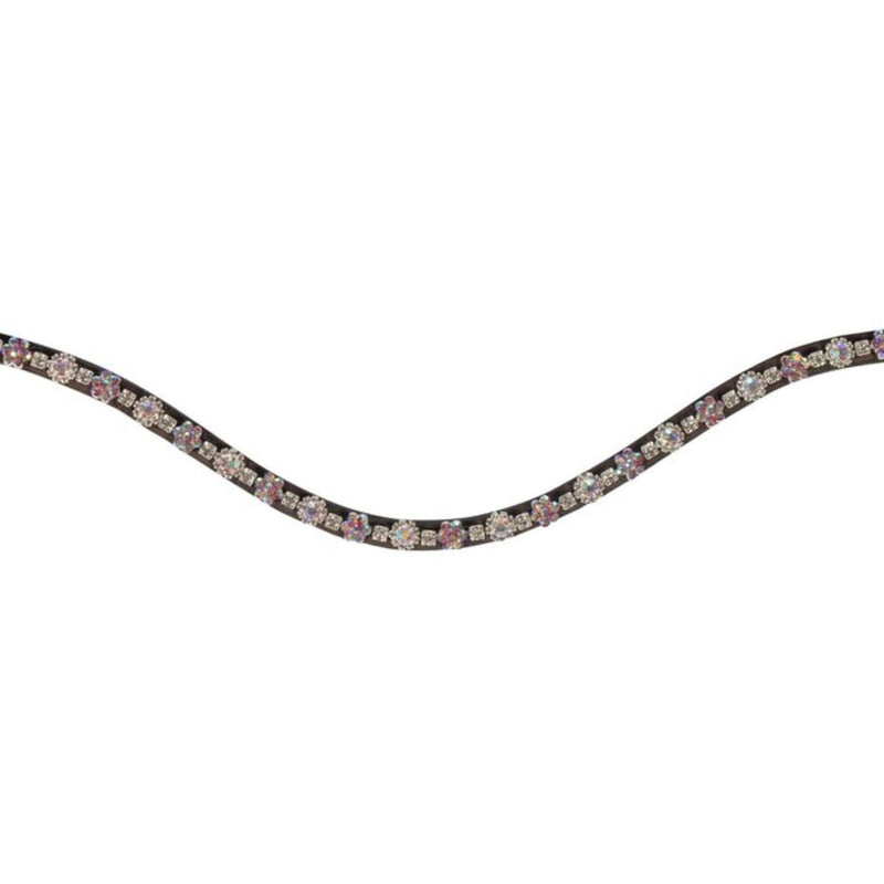 HKM Browband Daisy Brown/Dark Pink